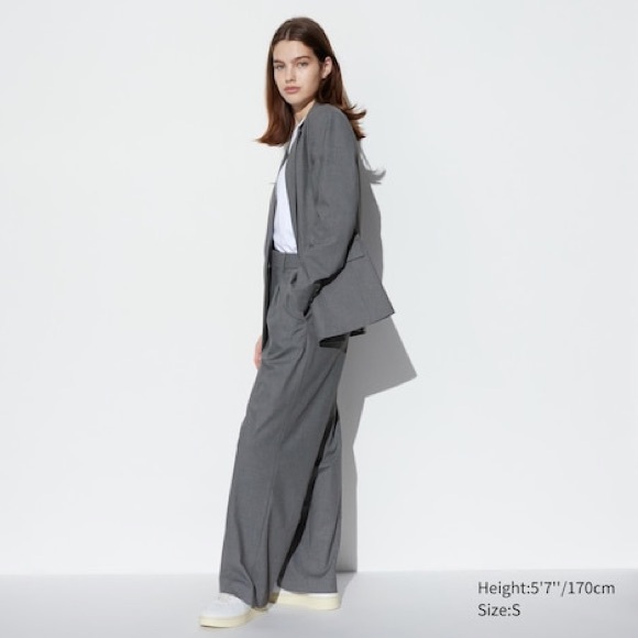 UNIQLO Pleated Wide Pants - Picture 2 of 3